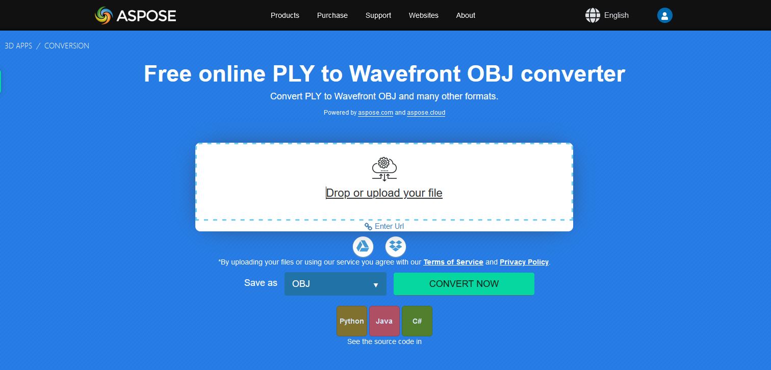 PLY to OBJ converter