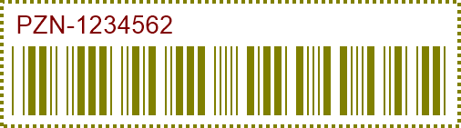 PZN Barcode preview.