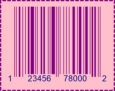 UPCA BarCode preview.