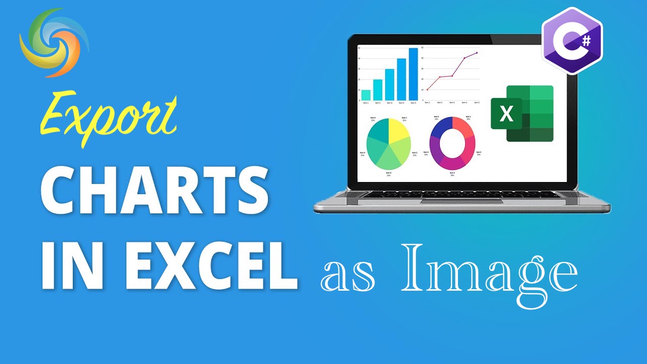 експортиране на Excel диаграми