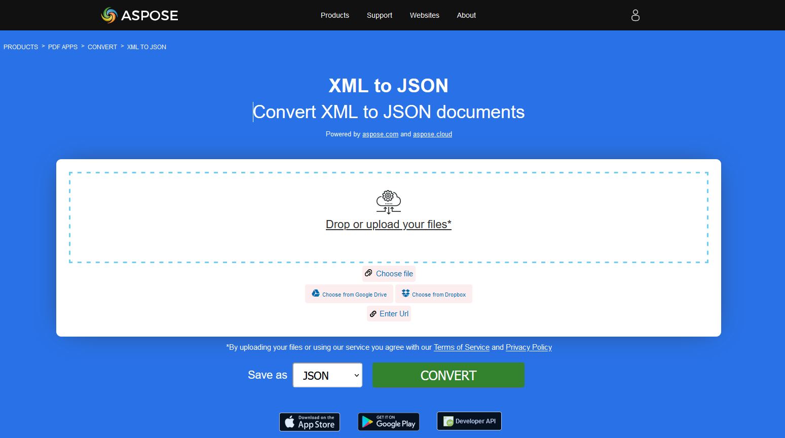 xml থেকে json কনভার্টার