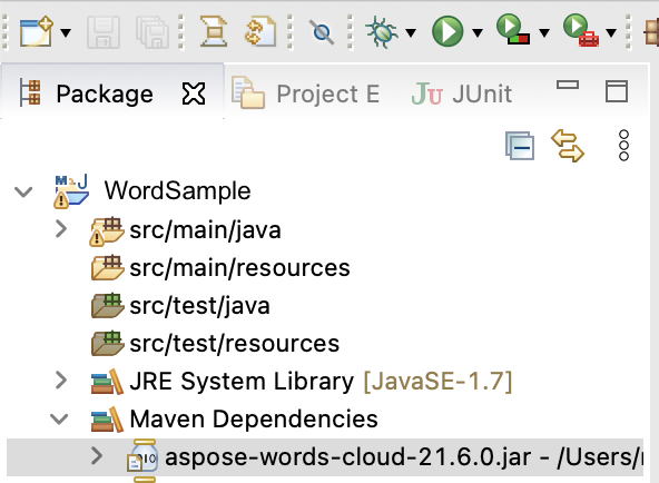 জাভার জন্য Aspose.Words Cloud SDK