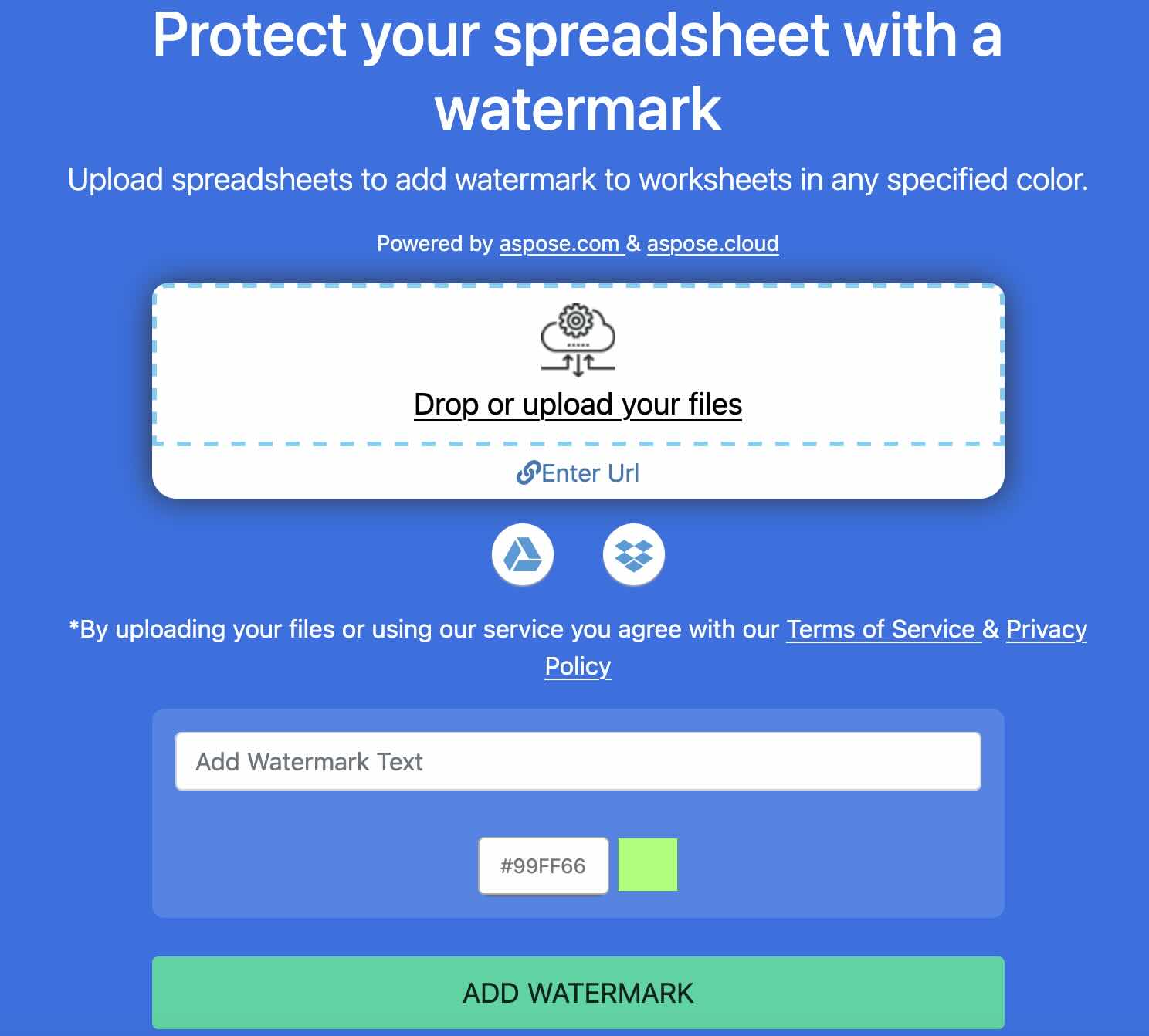 watermark excel workbook