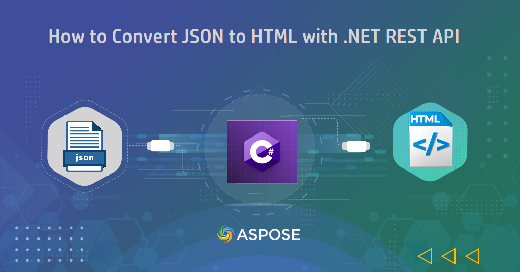 convert json to html