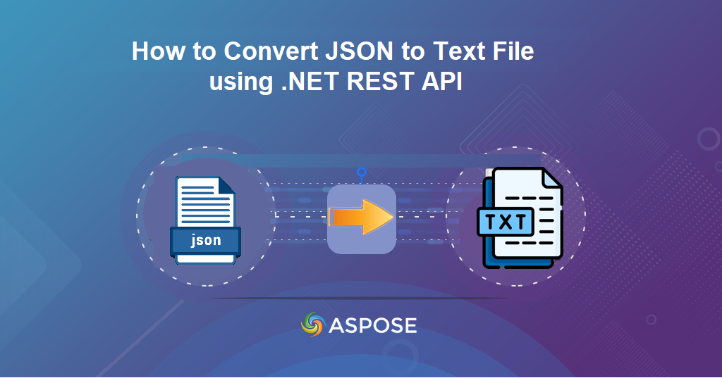 convert json to Text file