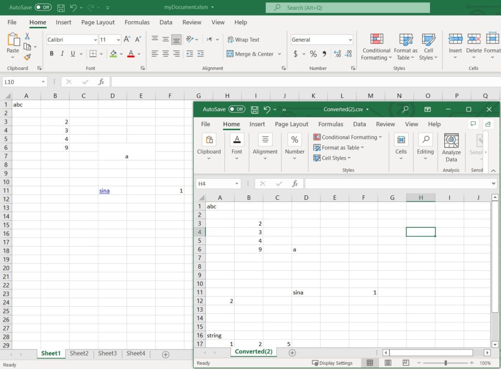 Excel to CSV