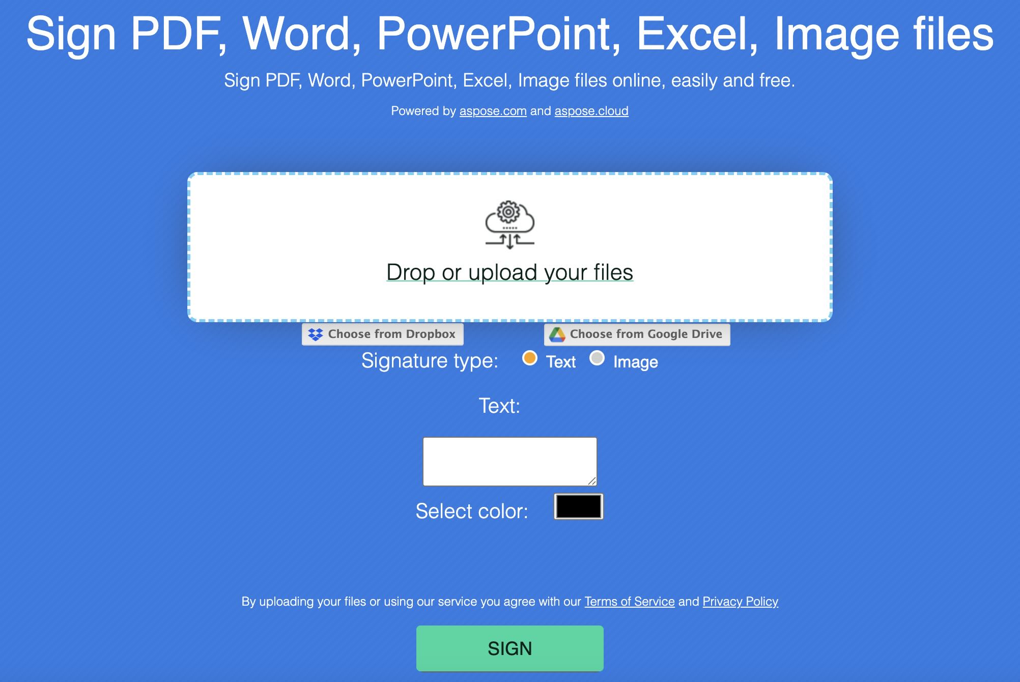 Gratis excel signatur app