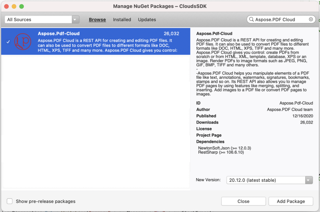Aspose.PDF Cloud SDK