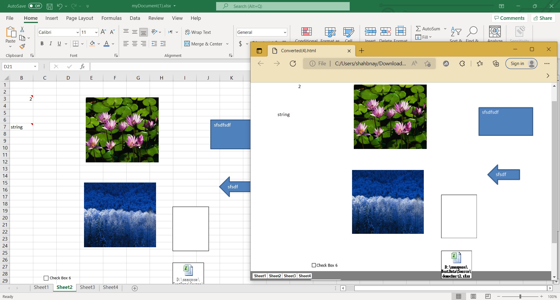 Vorschau von Excel in CSV-Datei