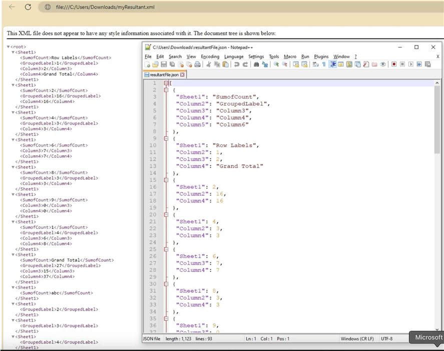 xml to json preview