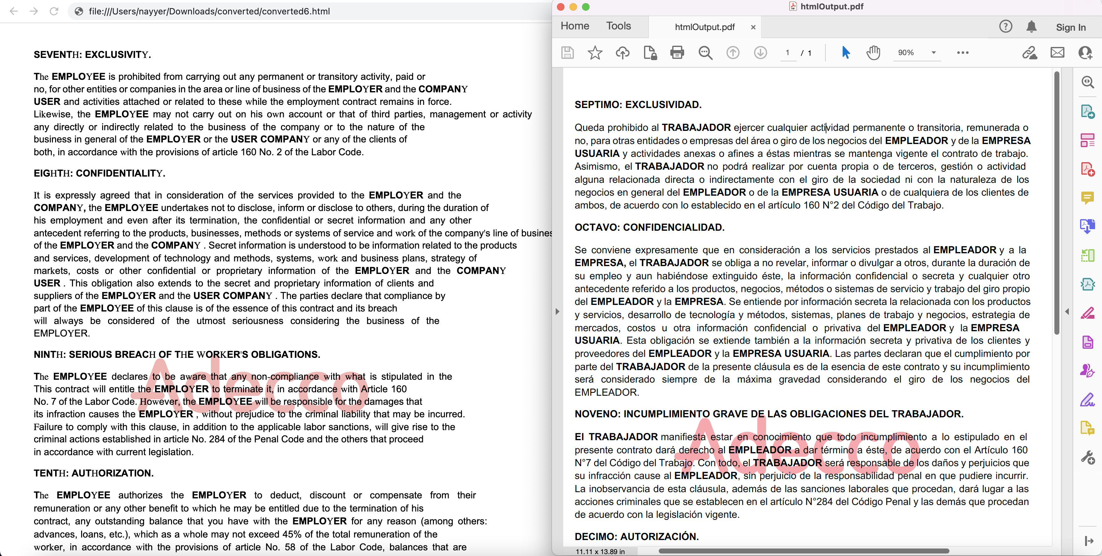 HTML a PDF