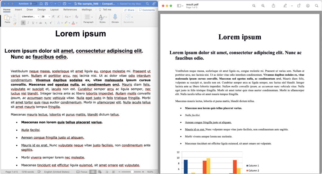 Vista previa de conversión de docx a pdf
