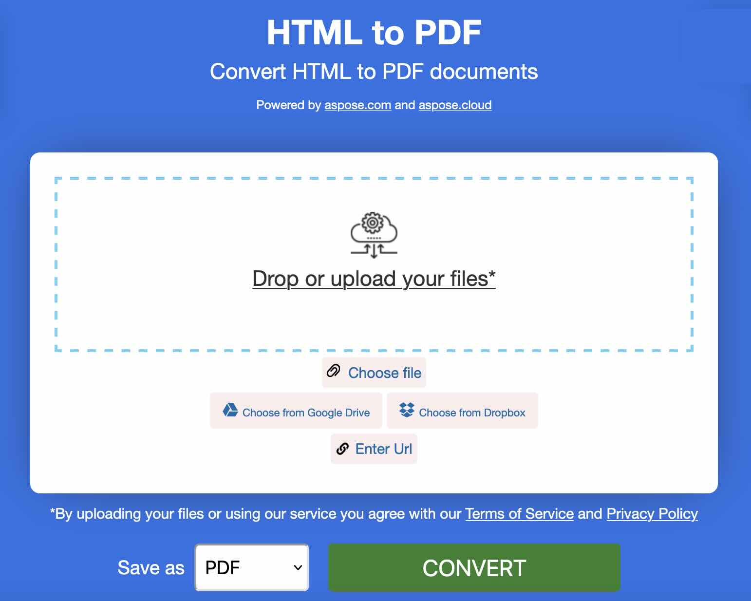 html to pdf