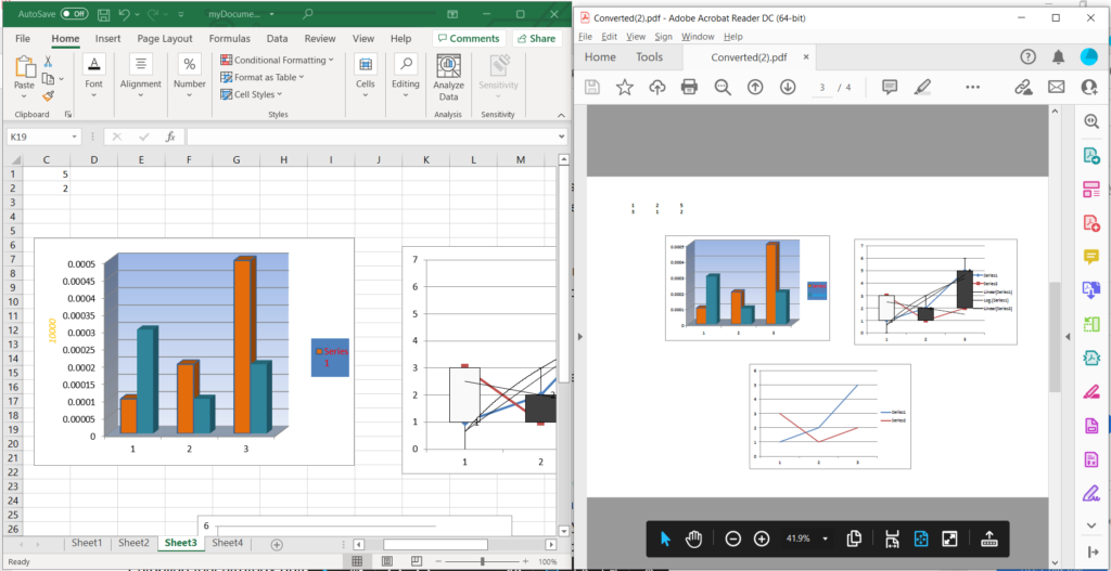 תצוגה מקדימה של Excel ל-PDF