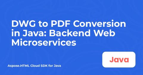 DWG to PDF Conversion in Java: Backend Web Microservices
