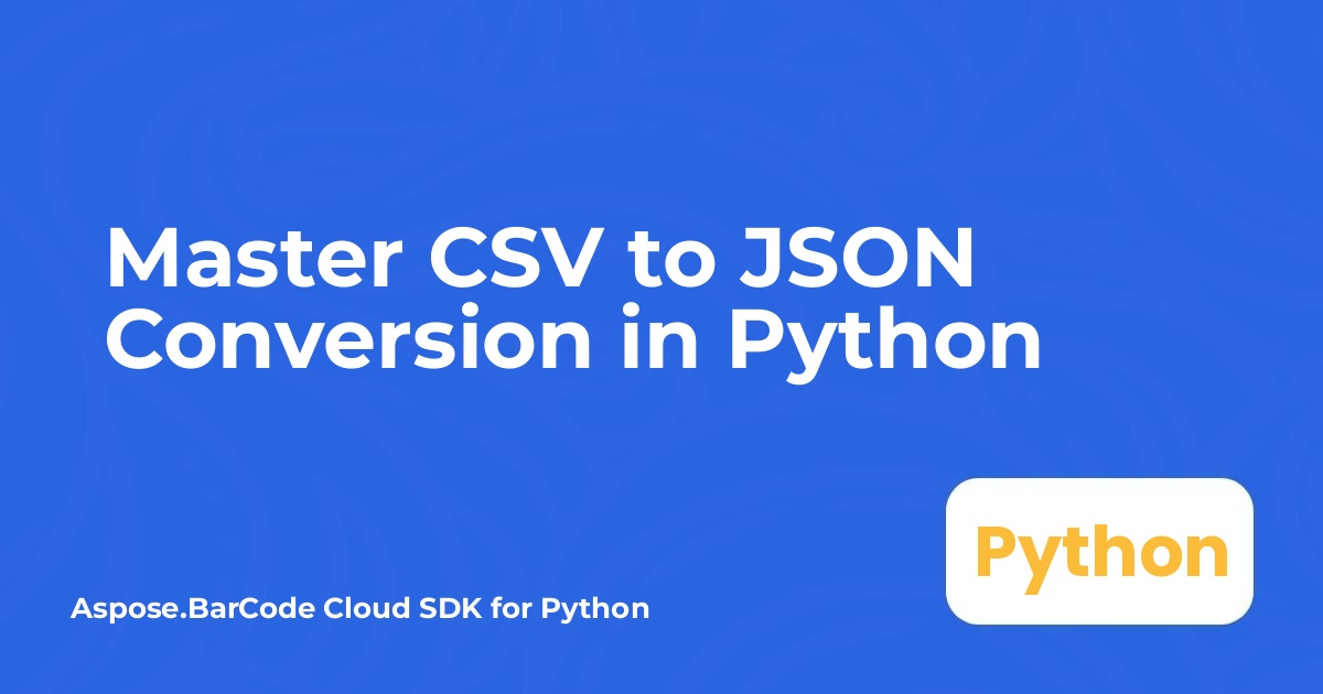 Python에서 CSV를 JSON으로 변환 마스터하기