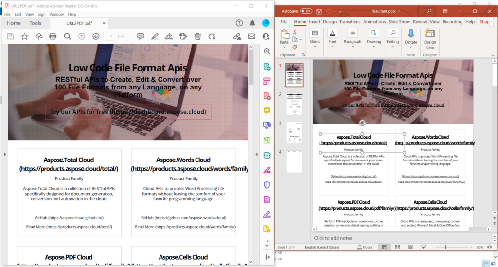 PDF to PPTX preview
