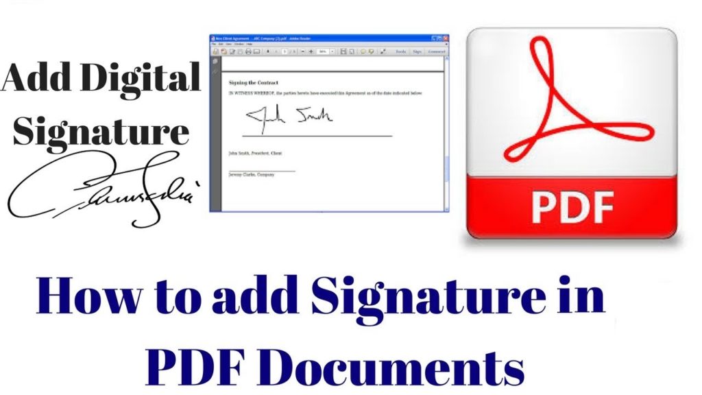 Digitally sign PDF files
