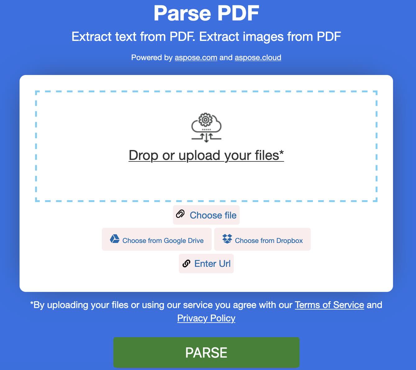 extract text from PDF
