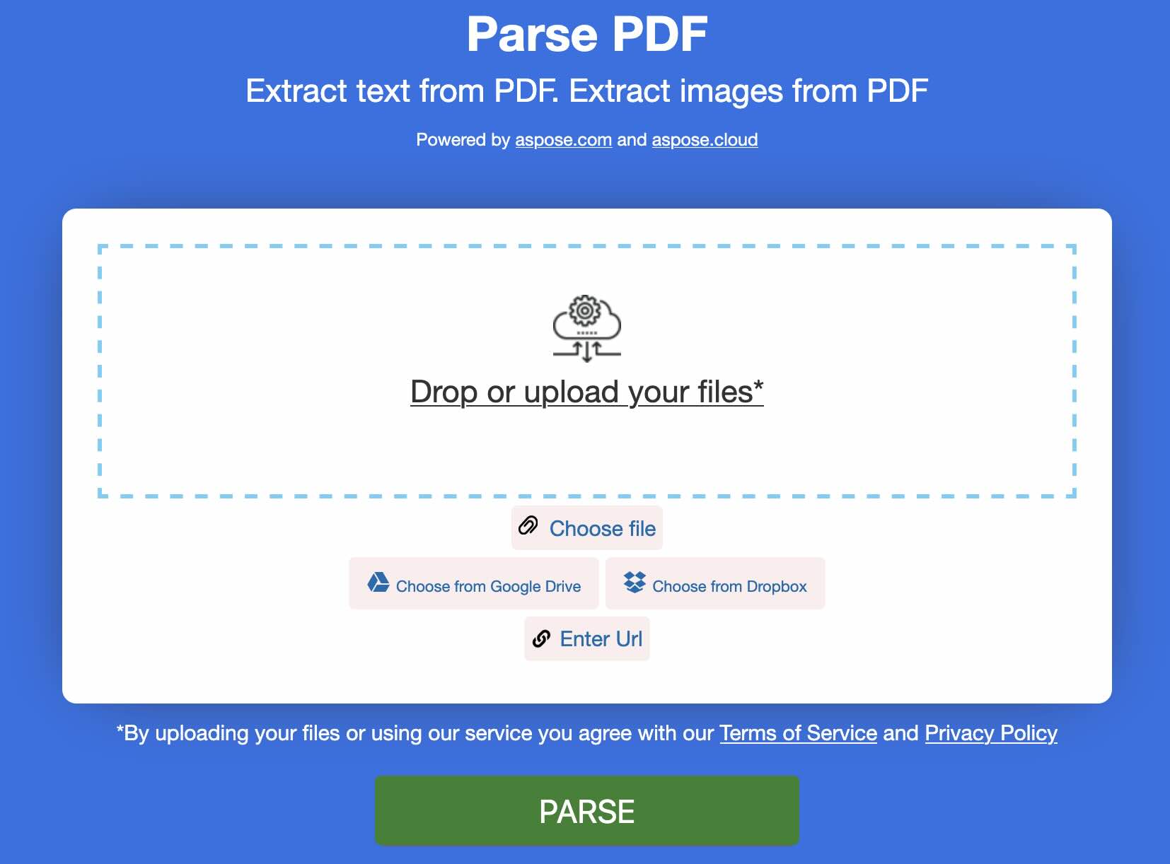 pdf parser app