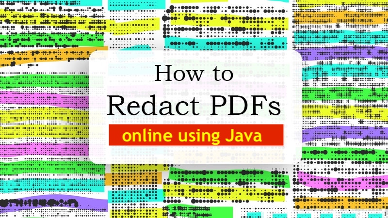 Redact PDF online