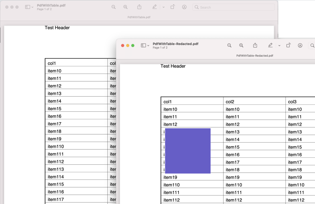 Redacted PDF document