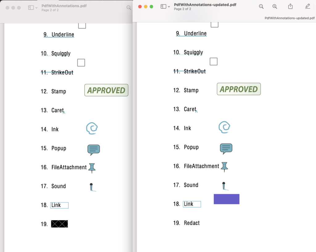 Redact Annotation Updated