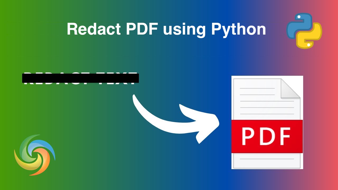 Redact PDF files