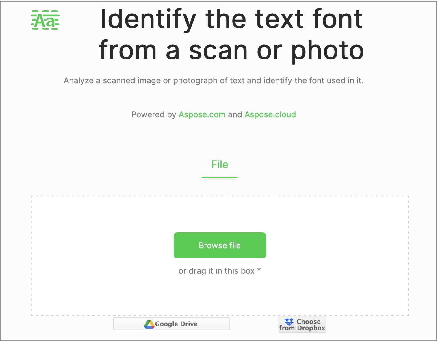 find font from image