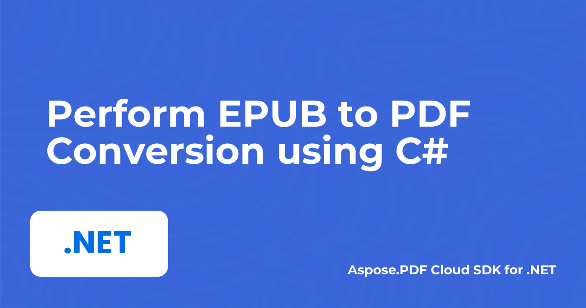 API de epub para pdf