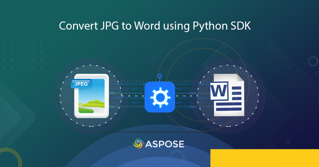 Convert JPG to Word | JPG to DOC converter using Python SDK