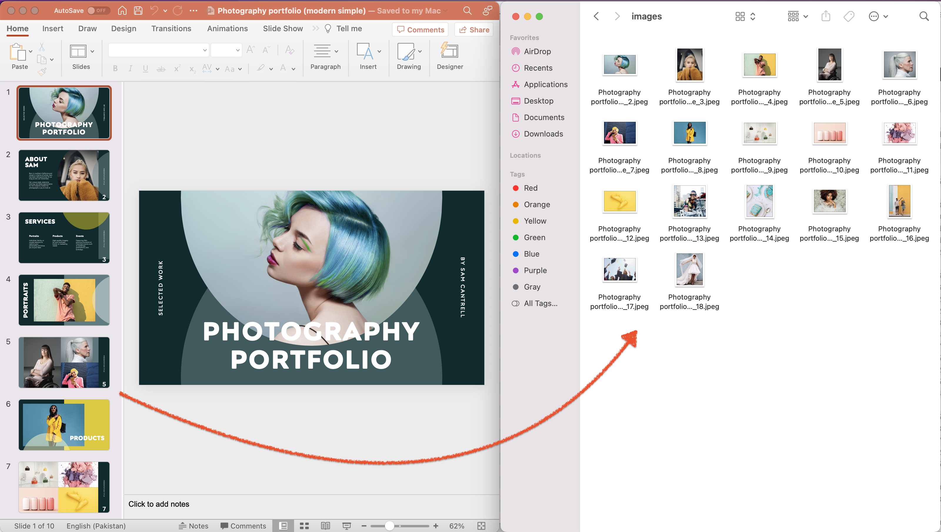 Extrahujte obrázky programu PowerPoint