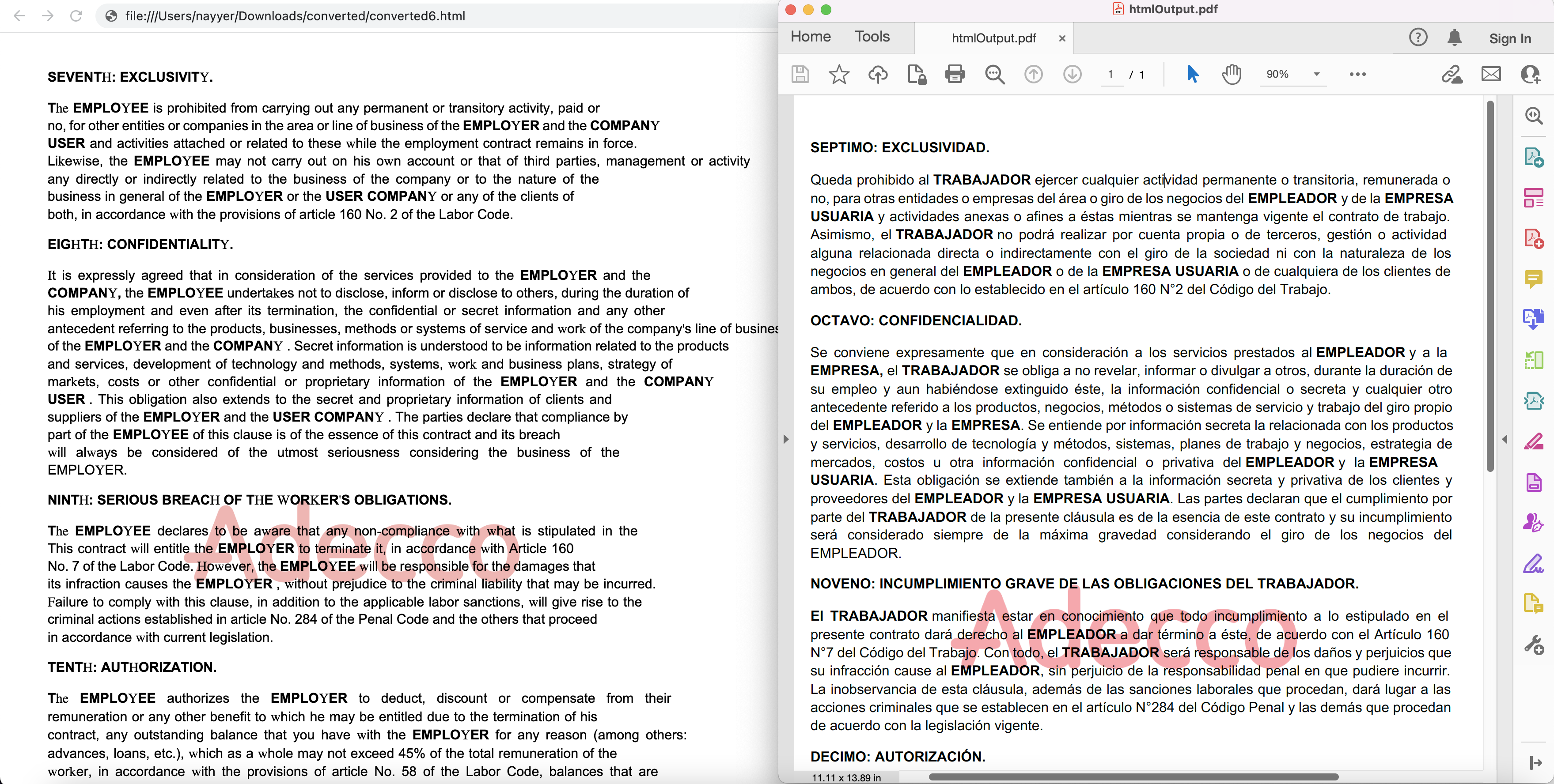 HTML to PDF