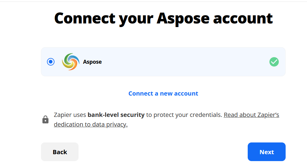 Aspose Account success