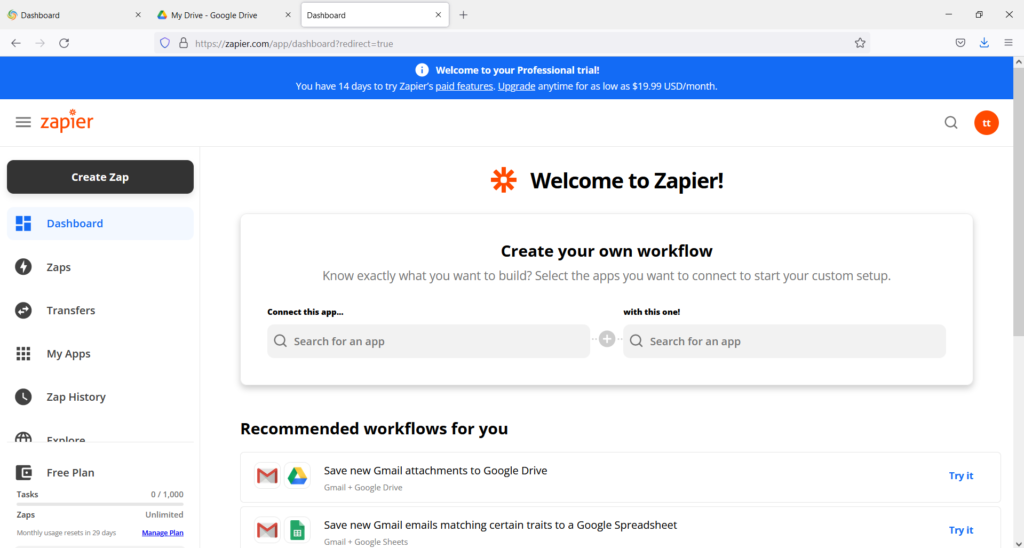 Zapier main