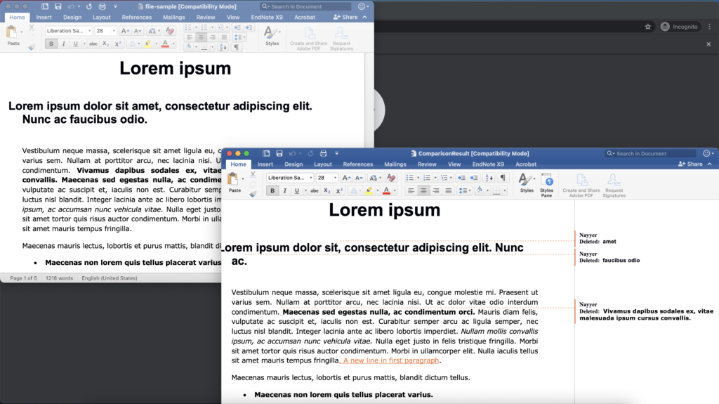 Попередній перегляд Text Compare