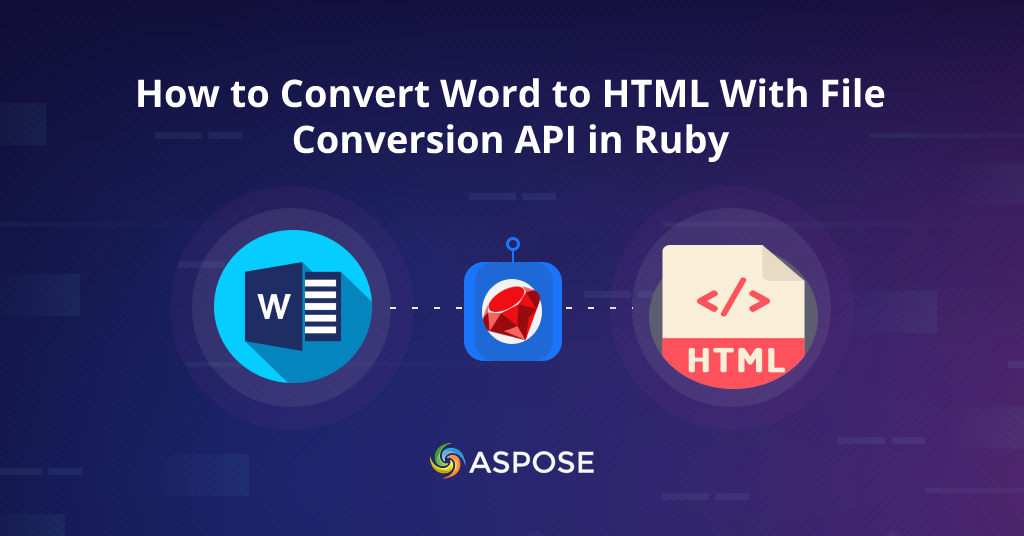 How to Convert Word to HTML With File Conversion API in Ruby