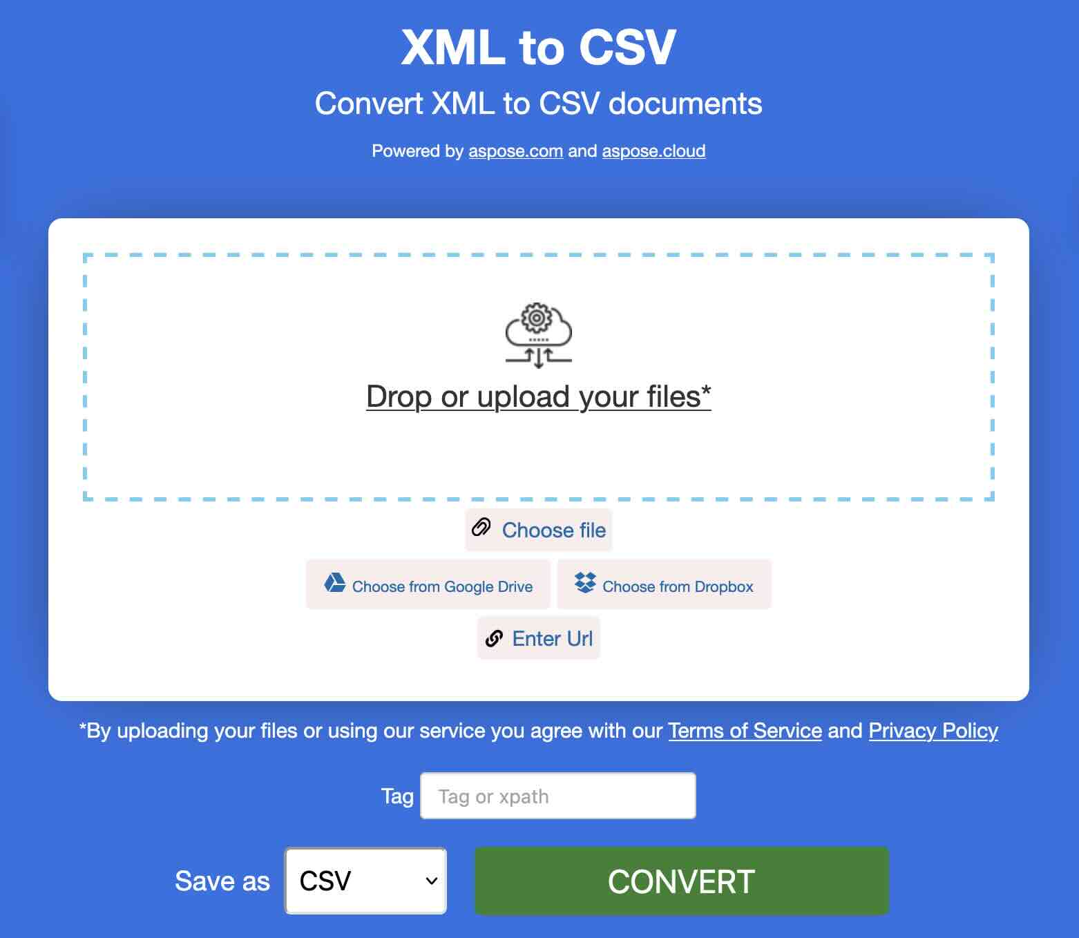 免費 XML 轉 CSV 轉換器